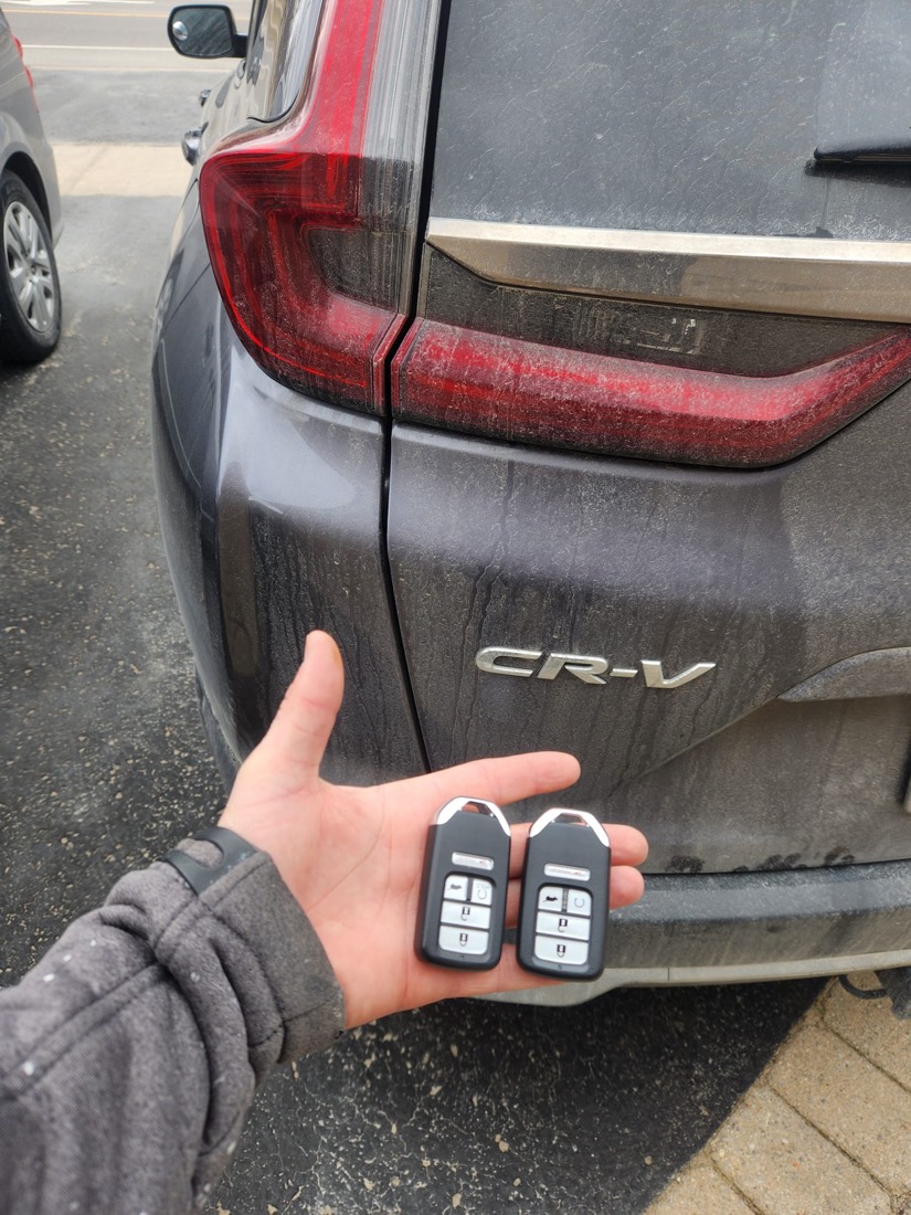 New Honda CR-V car keys cut and programmed on-site