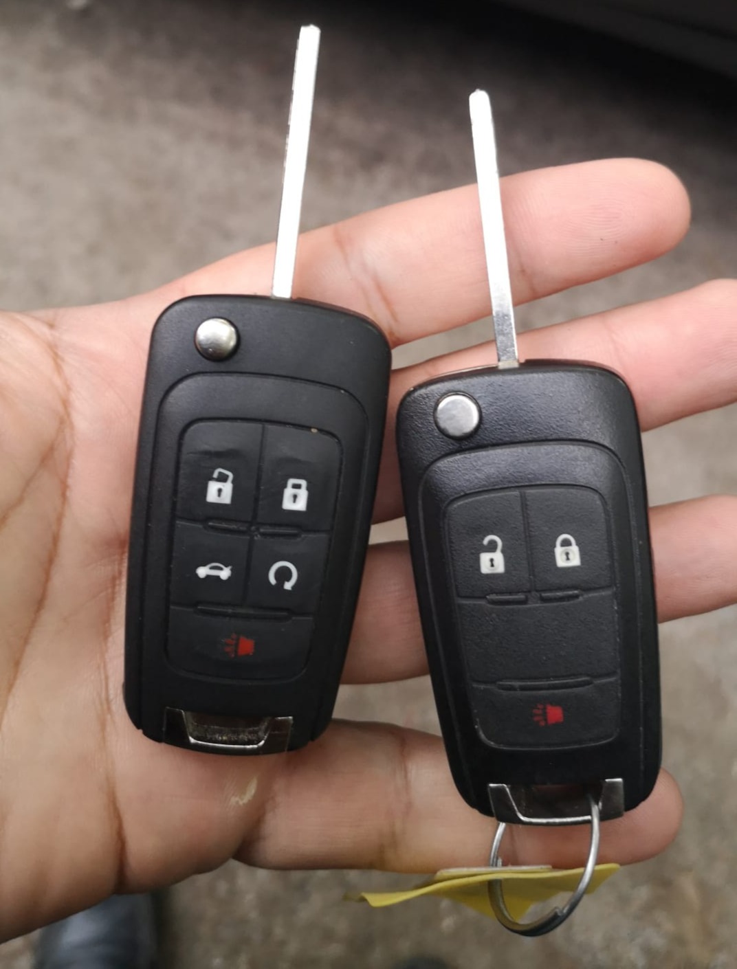 Cut and programmed keys ready for a rekey or replacement